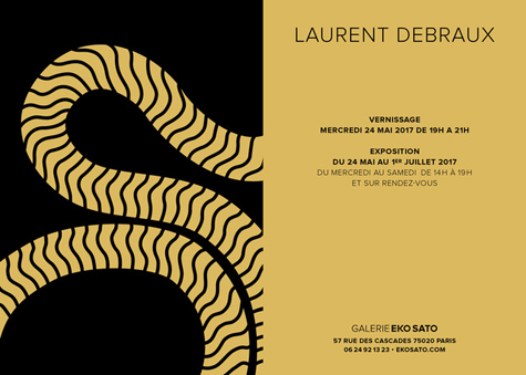 Laurent Debraux   24 mai – 15 Juillet 2017
